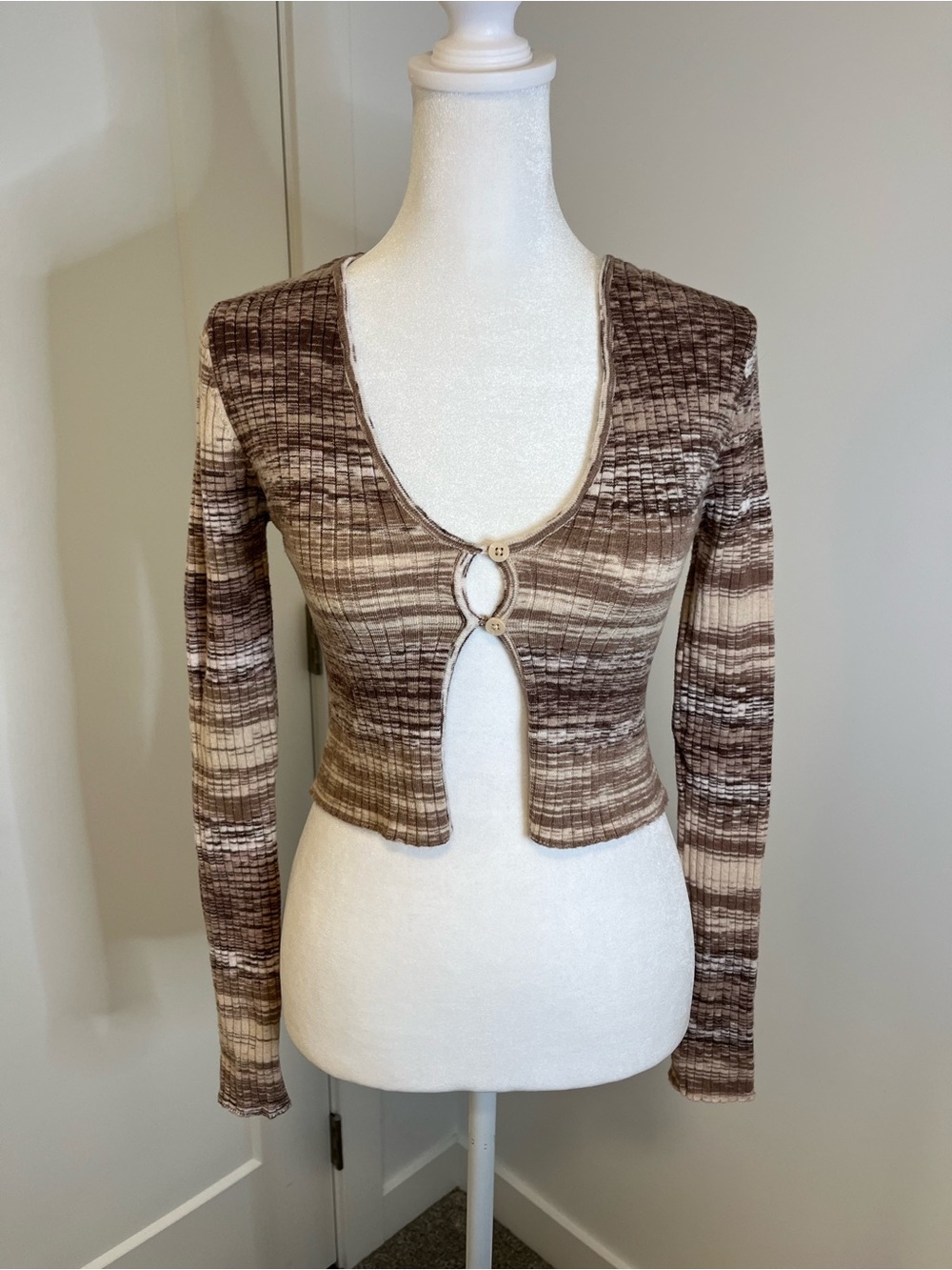 GARAGE Ribbed Cropped Cardigan - FREE SHIPPING on Bundles $85+